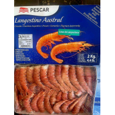 Креветка королівська Langostino Austral C1L без голови свіжоморожена