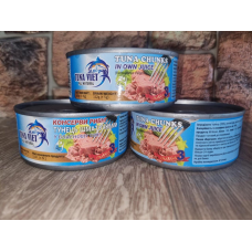 Тунець шматки у власному соку TUNA VIET 160 грам