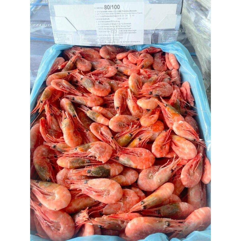 Креветки варено морожені 80/100 Данія