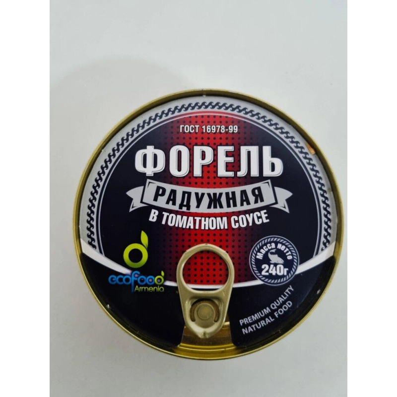 Форель райдужна в томатному соусі натуральна