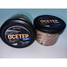 Осетр натуральний в олії BESTER 190 грам